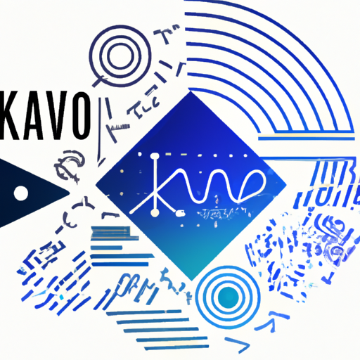 איור המתאר את הלוגו של Klaviyo יחד עם אלמנטים שונים מונעי נתונים